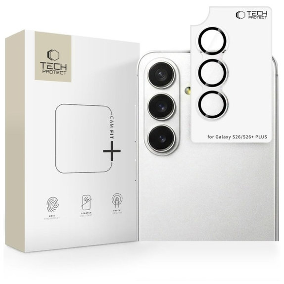 Osłona aparatu Camring Fit+ do Samsung S26 / S26+ Plus, przezroczysta, Tech-Protect