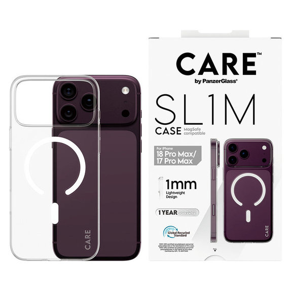Etui SL1M z MagSAFE do iPhone 18 Pro Max/17 Pro Max/16e, Transparentnyny, PanzerGlass