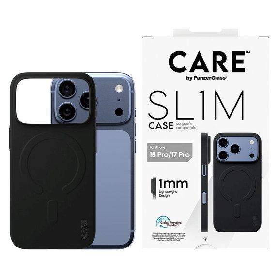 Etui SL1M z MagSAFE do iPhone 18 Pro/17 Pro/16e, Czarny, PanzerGlass