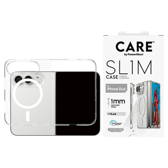 Etui SL1M z MagSafe do iPhone Duo, Przezroczyste, PanzerGlass
