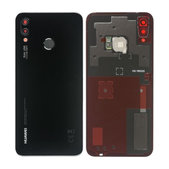 Tylna pokrywa baterii z czytnikiem linii papilarnych do Huawei P20 Lite, 02351VPT, 02351VNT, Midnight Black, Genuine Service Pack