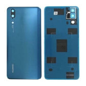 Tylna pokrywa baterii do Huawei P20, 02351WKU, Niebieski, Blue, Genuine Service Pack