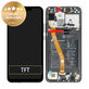 Wyświetlacz do Huawei P Smart Plus (Nova 3i), Ekran dotykowy z ramką i baterią, 02352BUE, Czarny, Black, Genuine Service Pack