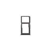 Tacka SIM z SD do Huawei P30 Lite, P30 Lite 2020, 51661LWL, 51661NAL, Midnight Black, Genuine Service Pack