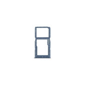 Tacka SIM/SD do Huawei P30 Lite, 51661LWN, 51661NAN, Peacock Blue, Genuine Service Pack