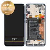 Wyświetlacz do Huawei P Smart Z, Y9 Prime (2019), Ekran dotykowy z ramką i baterią, 02352RXU, Sapphire Blue, Genuine Service Pack