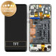 Wyświetlacz do Huawei P30 Lite (2020), Ekran dotykowy z ramką i baterią, 02352PJM, Midnight Black, Genuine Service Pack