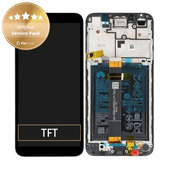 Wyświetlacz do Huawei Y5p, Ekran dotykowy z ramką i baterią, 02353RJP, Czarny, Black, Genuine Service Pack