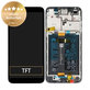 Wyświetlacz do Huawei Y5p, Ekran dotykowy z ramką i baterią, 02353RJP, Czarny, Black, Genuine Service Pack
