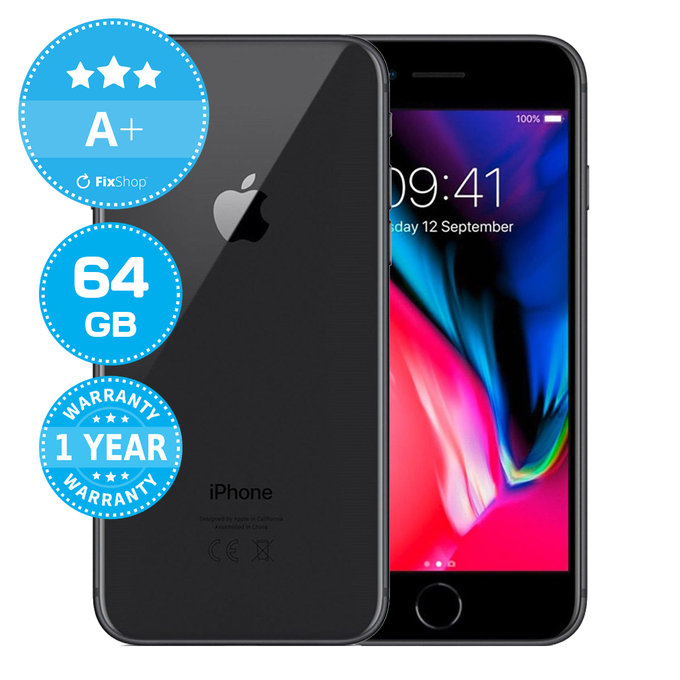 Apple iPhone 8 Space Gray 64GB A+ Odnowiony
