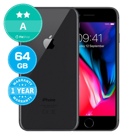Apple iPhone 8 Space Gray 64GB A Odnowiony