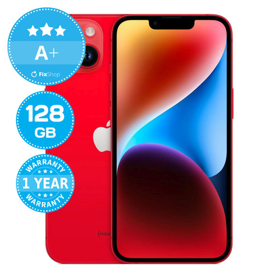 Apple iPhone 14 (PRODUCT)RED 128GB A+ Odnowiony