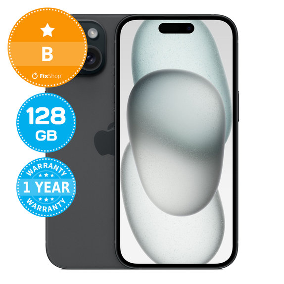 Apple iPhone 15 Black 128GB B Odnowiony