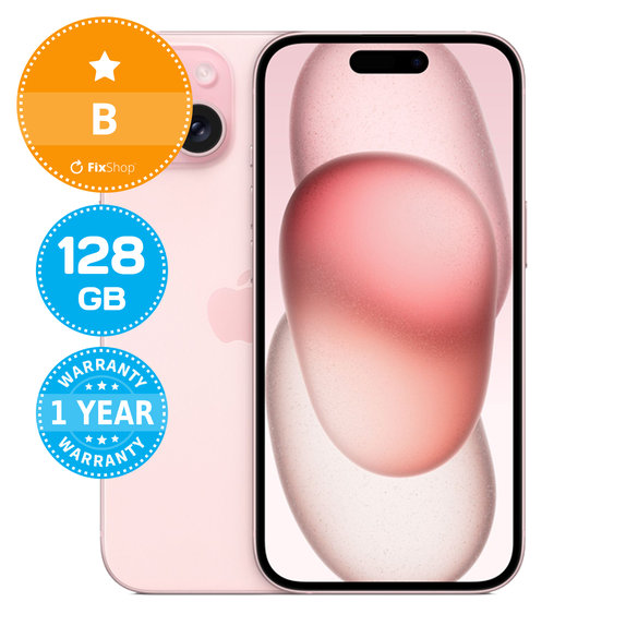 Apple iPhone 15 Pink 128GB B Odnowiony