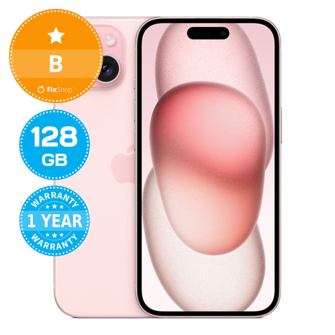 Apple iPhone 15 Pink 128GB B Odnowiony