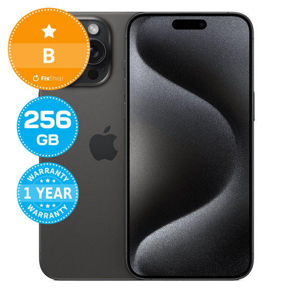 Apple iPhone 15 Pro Max Black Titanium 256GB B Odnowiony