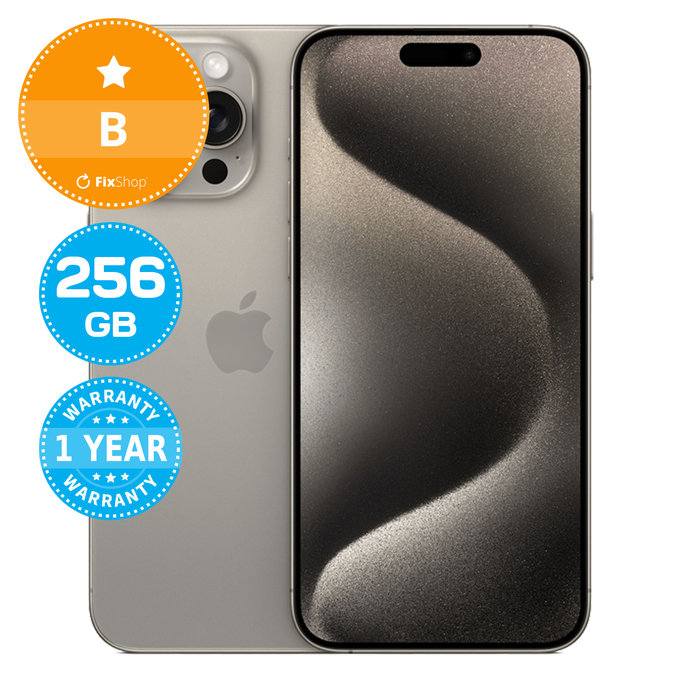 Apple iPhone 15 Pro Max Natural Titanium 256GB B Odnowiony
