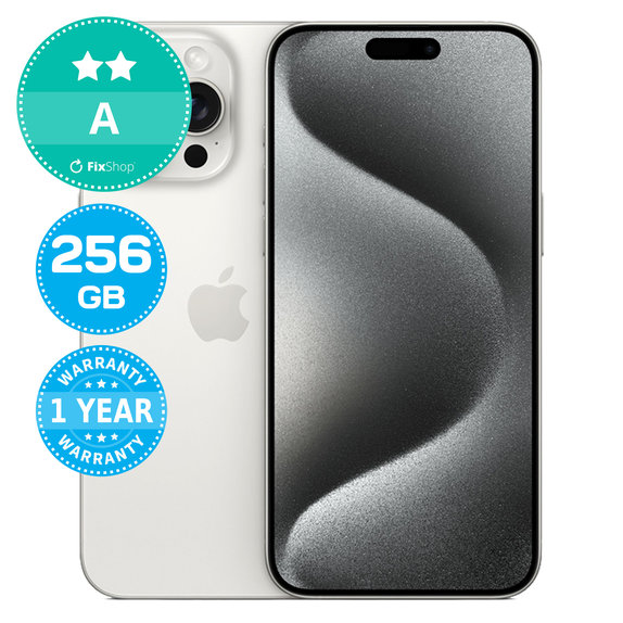 Apple iPhone 15 Pro Max White Titanium 256GB A Odnowiony