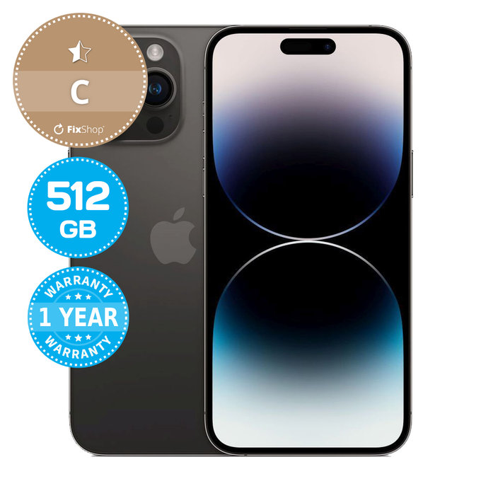 Apple iPhone 14 Pro Max Space Black 512GB C Odnowiony