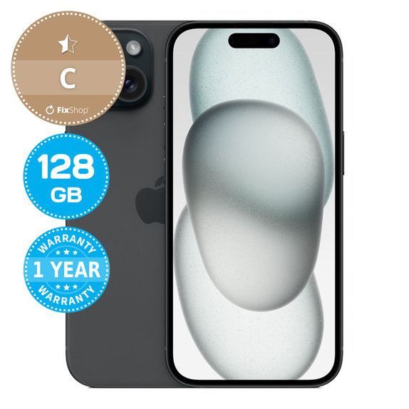 Apple iPhone 15 Black 128GB C Odnowiony