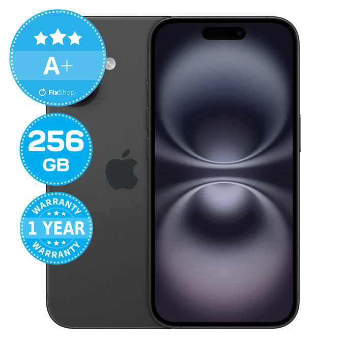 Apple iPhone 16 Black 256GB A+ Odnowiony