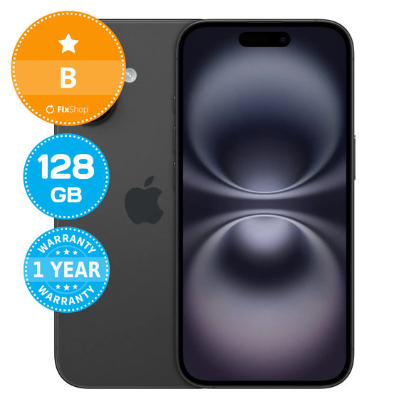 Apple iPhone 16 Black 128GB B Odnowiony