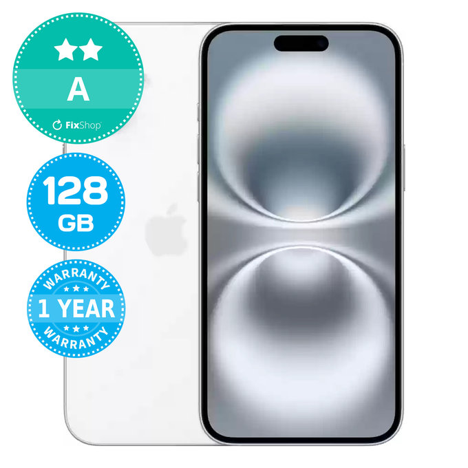 Apple iPhone 16 Plus White 128GB A Odnowiony