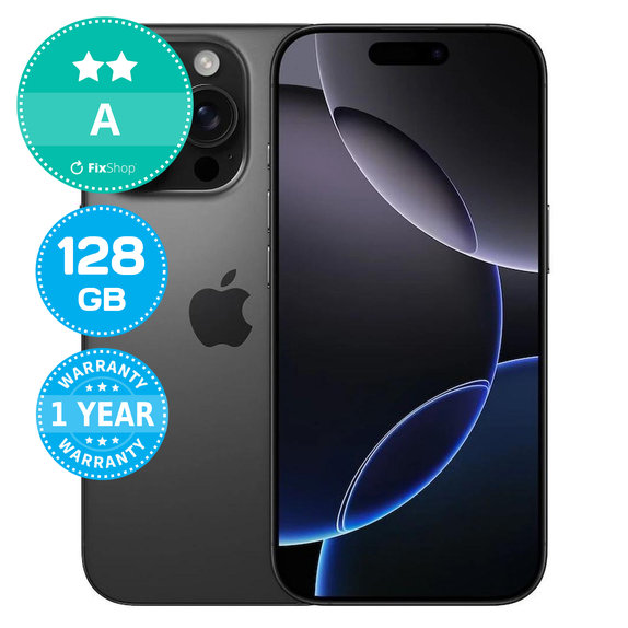 Apple iPhone 16 Pro Black Titanium 128GB A Odnowiony