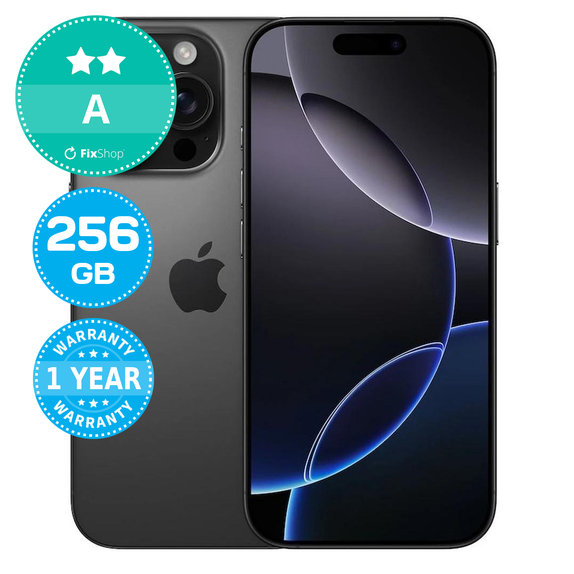 Apple iPhone 16 Pro Black Titanium 256GB A Odnowiony