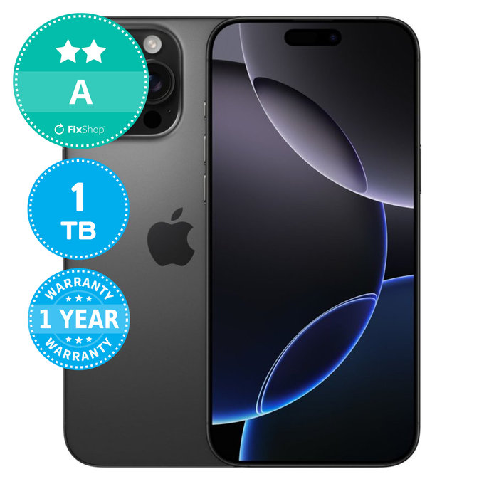 Apple iPhone 16 Pro Max Black Titanium 1TB A Odnowiony