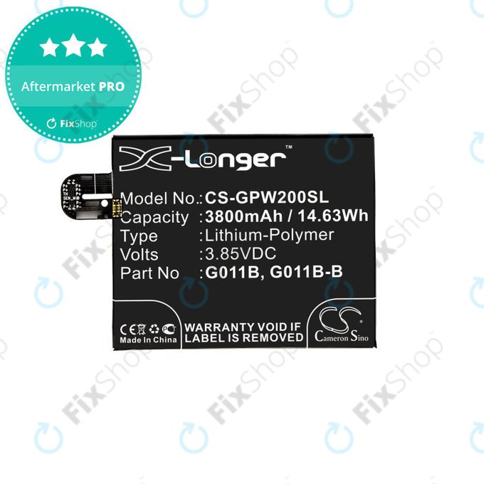 Bateria dla Google Pixel 2 XL G011C, 3800mAh, Li-Pol, 3.85 V, G011B, HQ