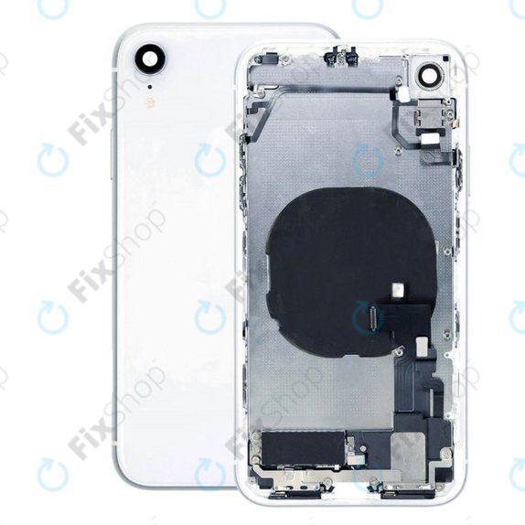 Tylna obudowa z malymi czesciami do iPhone XR, Biały, White