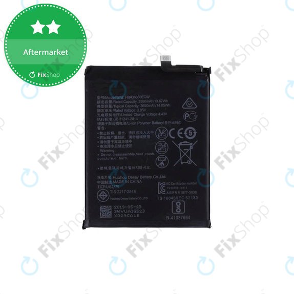 Bateria do Huawei P30, HB436380ECW, 3650mAh
