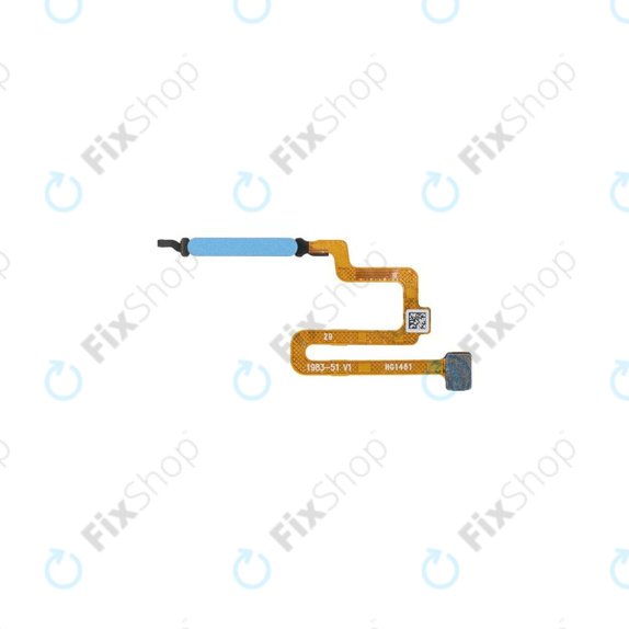 Czujnik linii papilarnych z taśmą flex do Xiaomi Redmi Note 11 Pro 5G 21091116I, 2201116SG, Atlantic Blue