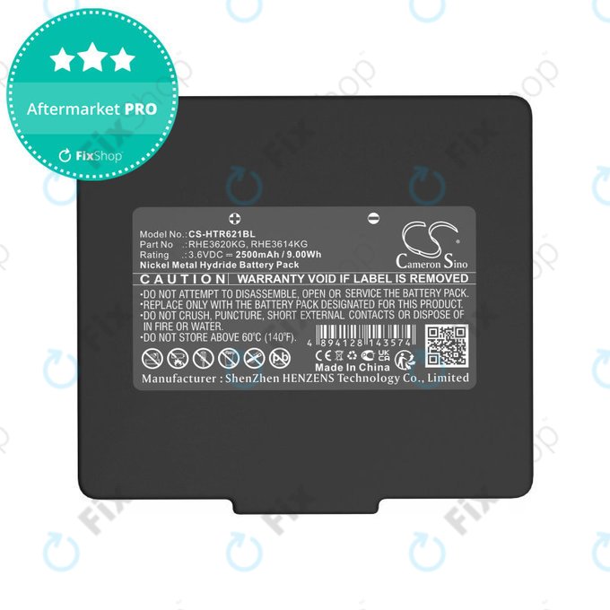 Bateria do Hetronic, 2500mAh, Ni-MH, 3.6V, RHE3620KG, HQ