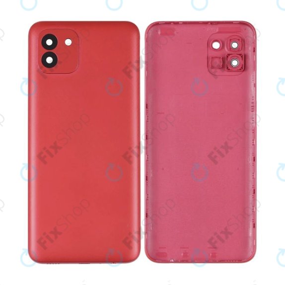 Tylna pokrywa baterii do Samsung A03 A035G, Czerwony, Red