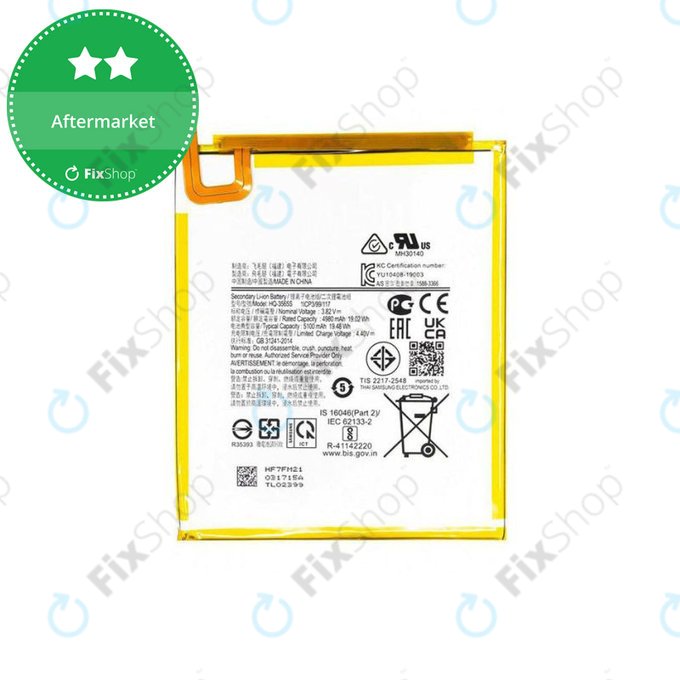 Bateria do Samsung Tab A7 Lite T225, T220, SCUD-HQ-3565S, 5100mAh, HQ