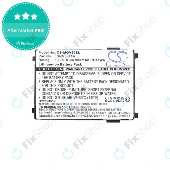 Bateria do Motorola V3688, V2188, L2000, V998+, 900mAh, Li-Ion, 3.7V, SNN5341A, HQ
