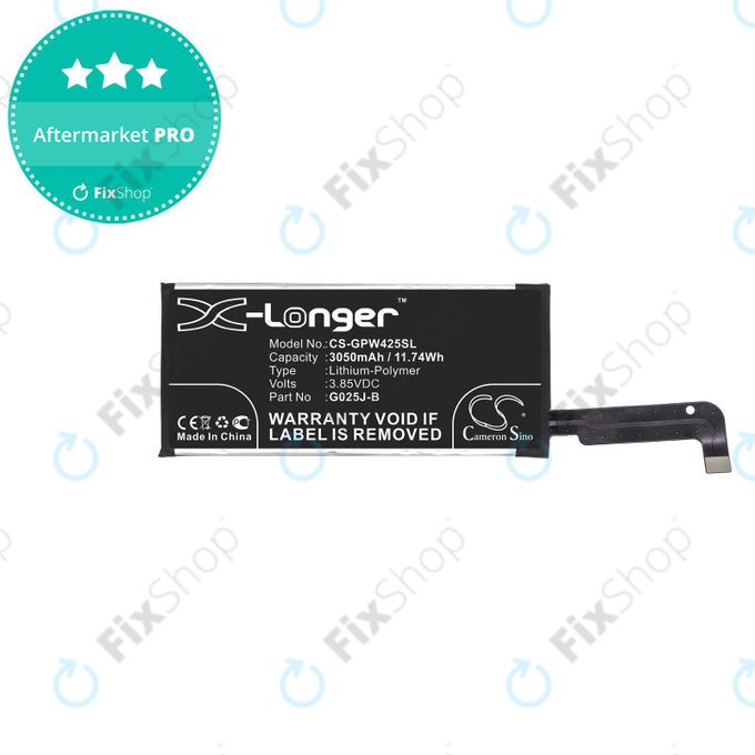 Bateria dla Google Pixel 4a 4G, 3050mAh, Li-Pol, 3.85 V, G025J-B, HQ