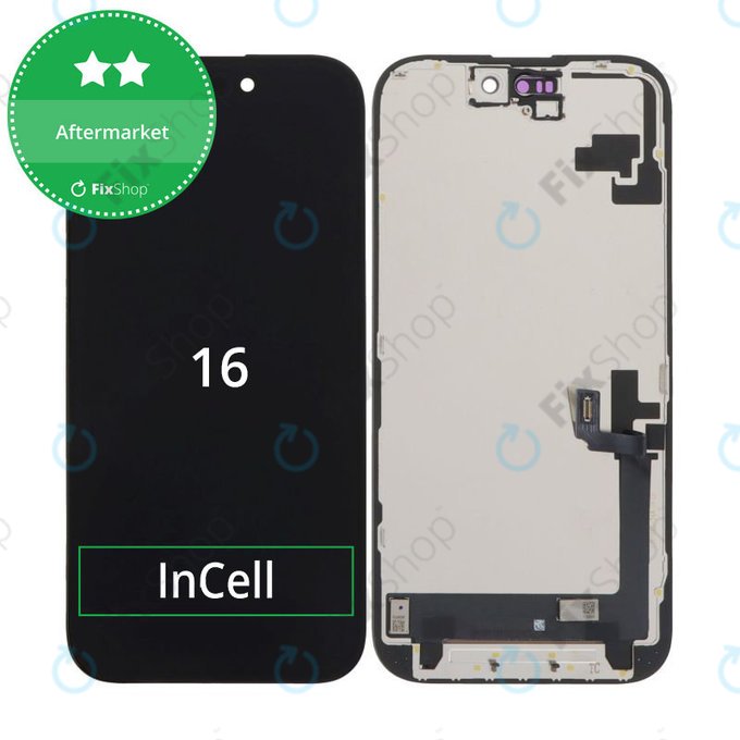 Wyświetlacz In-Cell HD+ dla iPhone 16, Ekran dotykowy z ramką