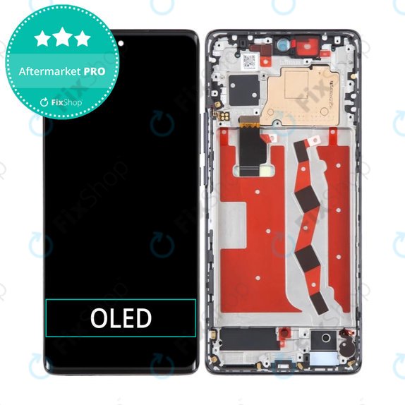 Wyświetlacz OLED do Huawei Nova 10, Ekran dotykowy z ramką, Starry Black