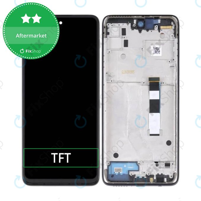 Wyświetlacz do Motorola Moto G 5G XT2113, Ekran dotykowy z ramką, Volcanic Gray, TFT