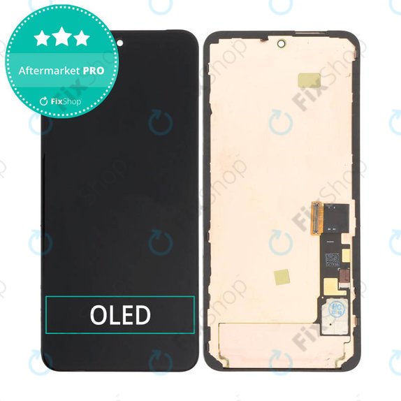 Wyświetlacz OLED do Google Pixel 8 GKWS6, G9BQD, Ekran dotykowy z ramką, Czarny, Black