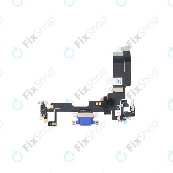 Złącze ładowania z taśmą flex do iPhone 14, Niebieski, Blue