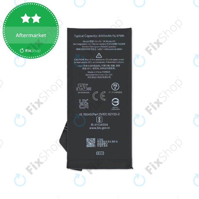 Bateria do Google Pixel 6a GX7AS, GB62Z, GLU7G, 4410mAh