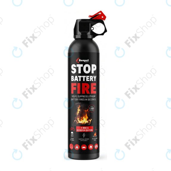 Bonpet Spray gaśniczy do baterii litowych, 500 ml, E-Bike & Scooter Edition