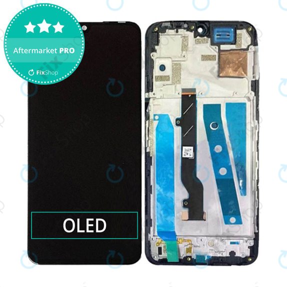Wyświetlacz OLED do Infinix Note 12, Ekran dotykowy z ramką, Force Black