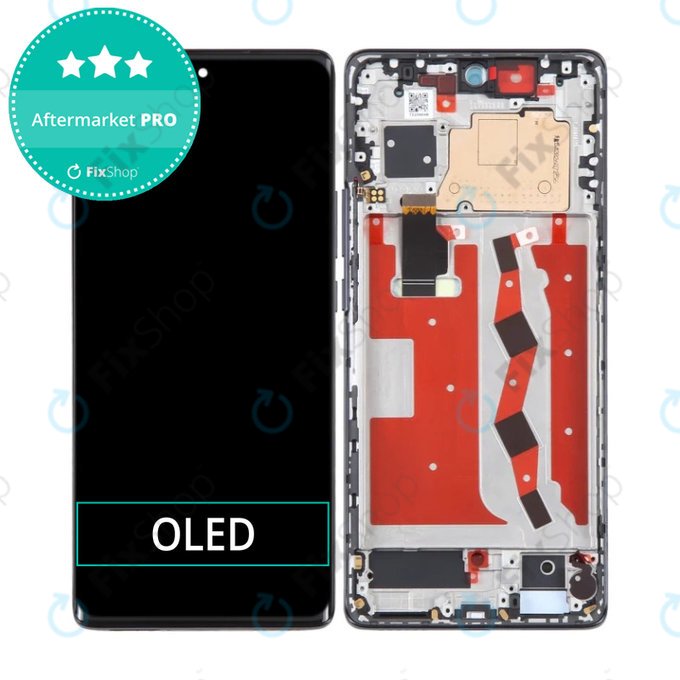 Wyświetlacz OLED do Huawei Nova 10, Ekran dotykowy z ramką, Starry Black
