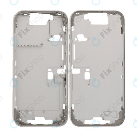 Ramka srodkowa do iPhone 16 Pro, Przyciski zasilania i głośności, White Titanium