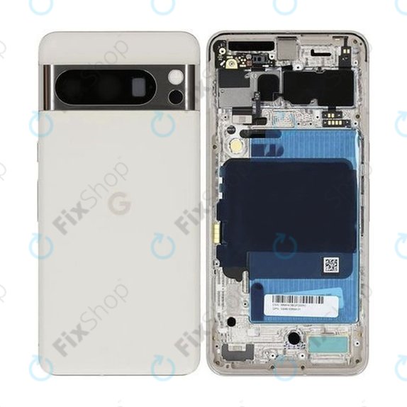 Tylna obudowa do Google Pixel 8 Pro, GC3VE, G1MNW, G949-00694-01, Porcelain, Genuine Service Pack